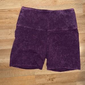 Pink brand maroon color washed cotton bike short